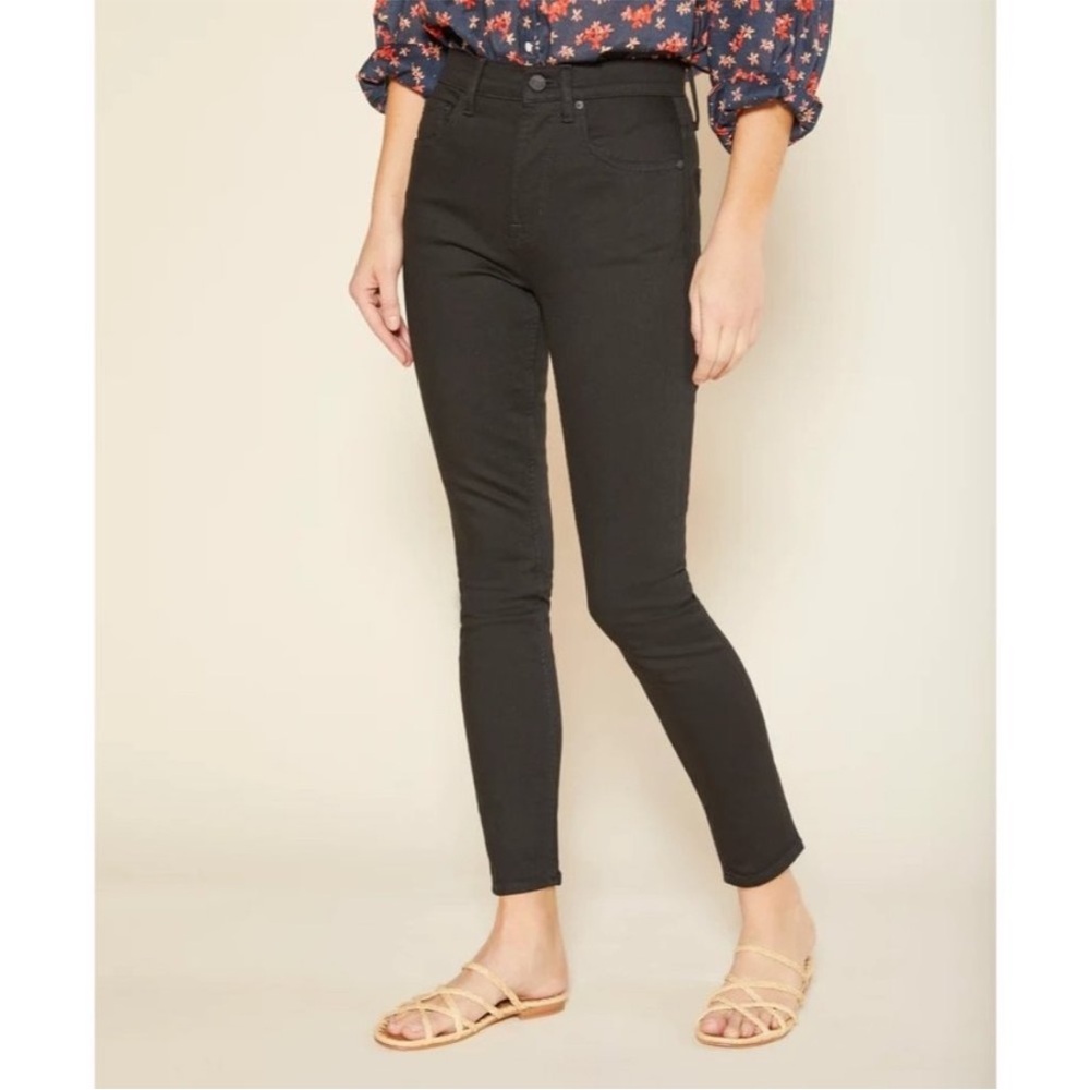 Outerknown Strand High Rise Skinny Jeans S.E.A. Black Organic Cotton 30